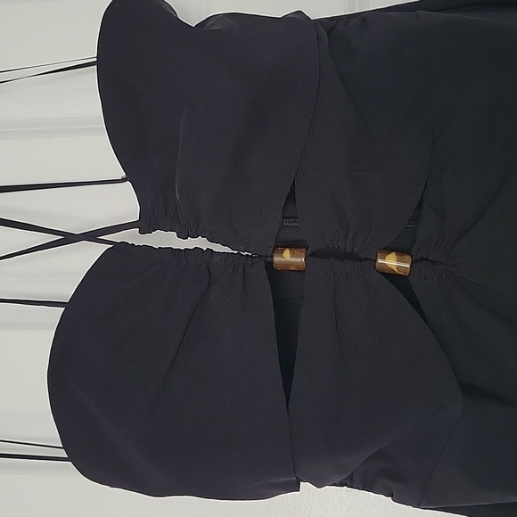 Zara Sophisticated Black Maxi Dress. - Picture 4 of 6